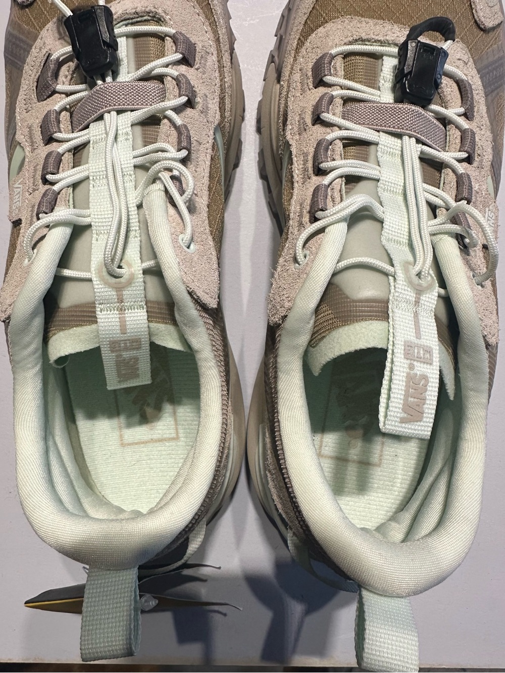 Vans Crosspath XC Men's Sz 6 Women's Sz 7.5 Peyote Beige Mint Green Hiking Shoes - Picture 5 of 8